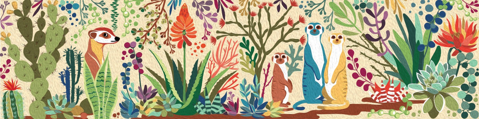 Paint-by-numbers meerkat pot